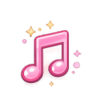 Icono de nota musical que representa sugerencias de música.