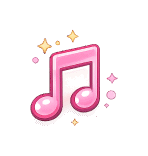 Icono de nota musical que representa sugerencias de música.