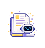 Icono de generador de texto para redactar ideas o tareas.
