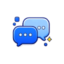 Icono de diálogo que representa mejorar la forma de comunicarte con la IA.
