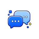 Icono de diálogo que representa mejorar la forma de comunicarte con la IA.