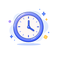 Icono de reloj que representa una respuesta rápida.