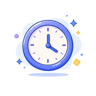Icono de reloj que representa una respuesta rápida.
